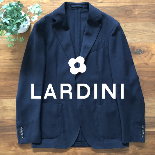 LARDINIラルディーニダークネイビーホップサックジャケット48