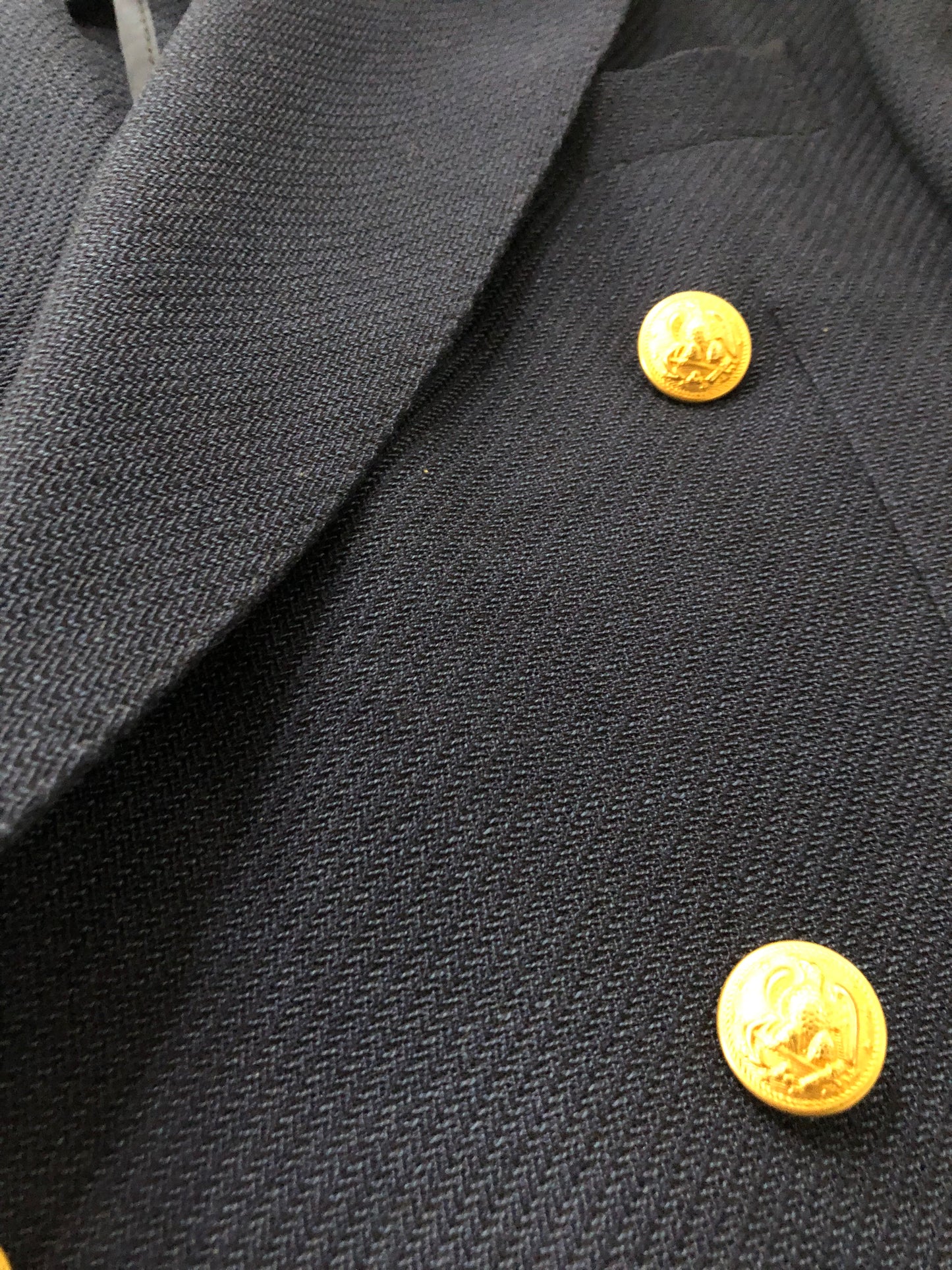 TAGLIATOREタリアトーレ金ボタンダブルジャケット46ネイビー