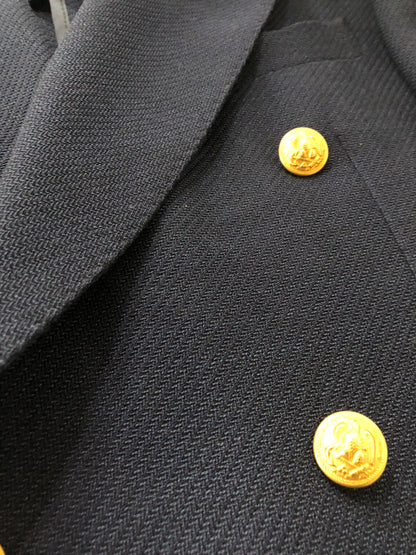 TAGLIATOREタリアトーレ金ボタンダブルジャケット46ネイビー