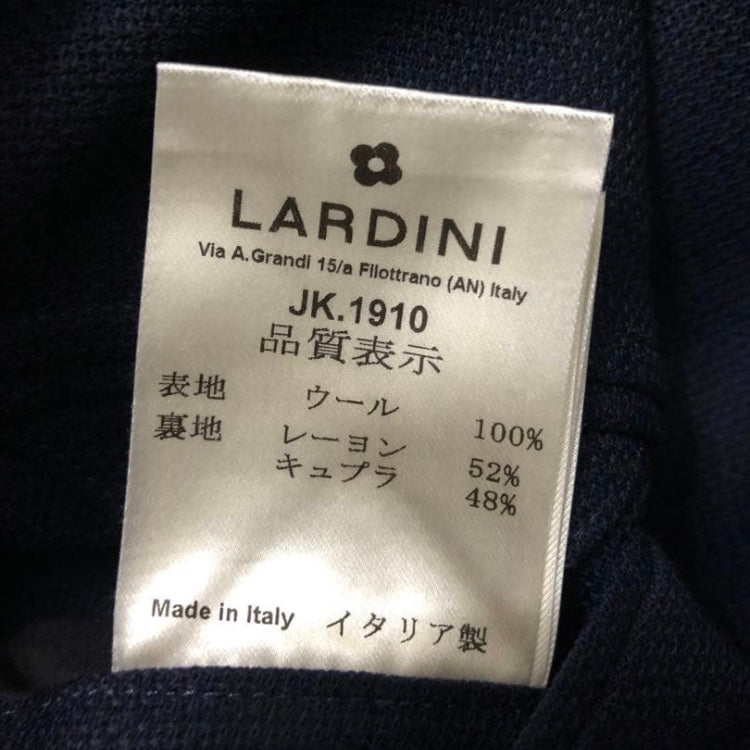 LARDINIラルディーニホップサックジャケット44ネイビー最新ロゴ