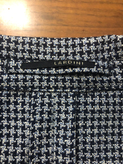 LARDINIラルディーニ千鳥格子ブルー×ネイビージャケット48