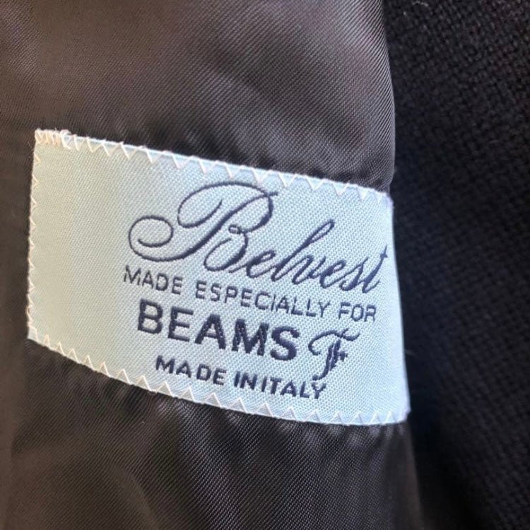 Belvestベルベスト千鳥格子ウィンドウペンジャケット44超美品