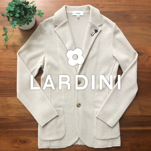 LARDINIラルディーニニットジャケットXSオフホワイト25年