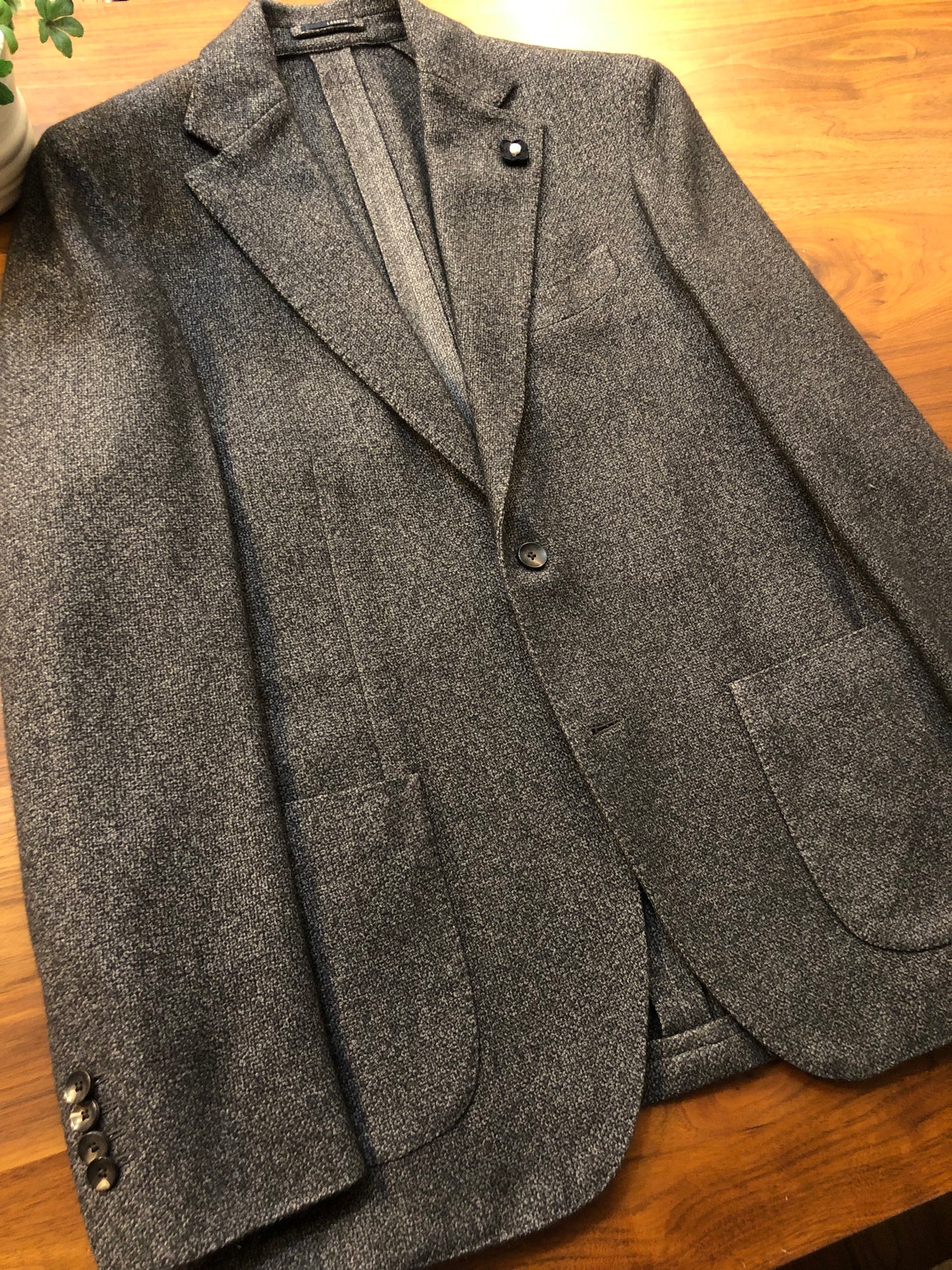 LARDINIラルディーニシルクカシミアグレージャケット50