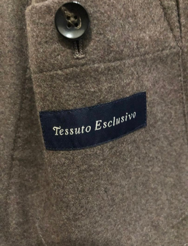 【未使用品】LARDINIラルディーニカシミア100%モカブラウンジャケット50