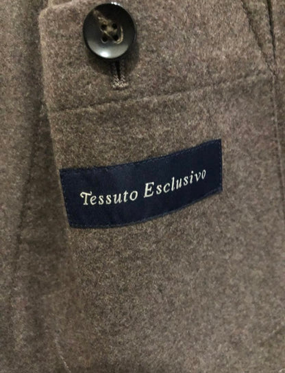 【未使用品】LARDINIラルディーニカシミア100%モカブラウンジャケット50