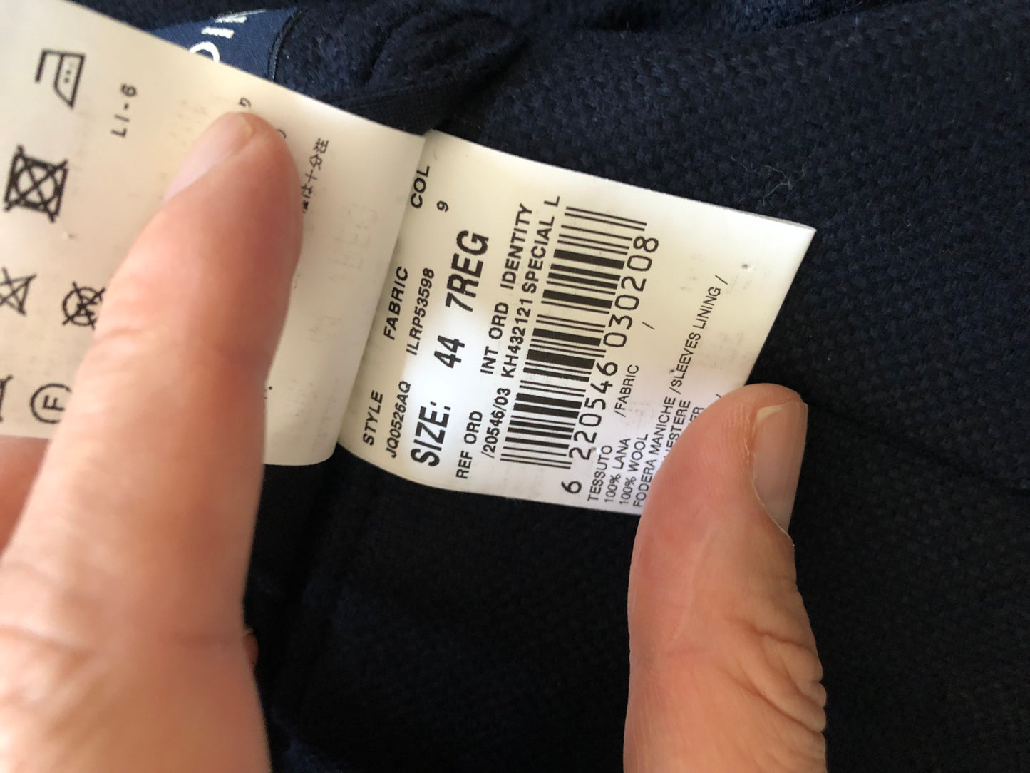 LARDINIラルディーニネイビーホップサップジャケット44