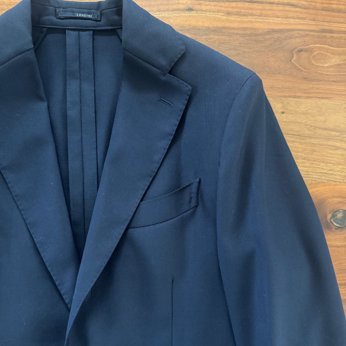 LARDINI ラルディーニ ネイビー ホップサックテーラードジャケット44