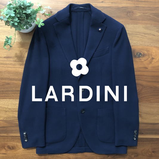 希少:LARDINI ピークドラペルコート:アズーロブルー コレクション | ジャケット – AZZURRO