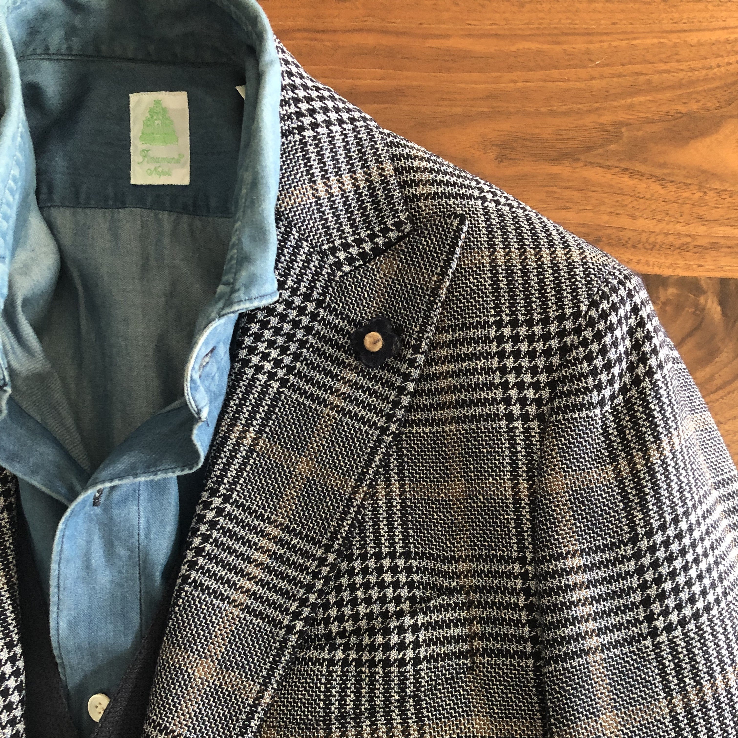 サイズ44ラルディーニ LARDINI チェックジャケット 44 - テーラード 