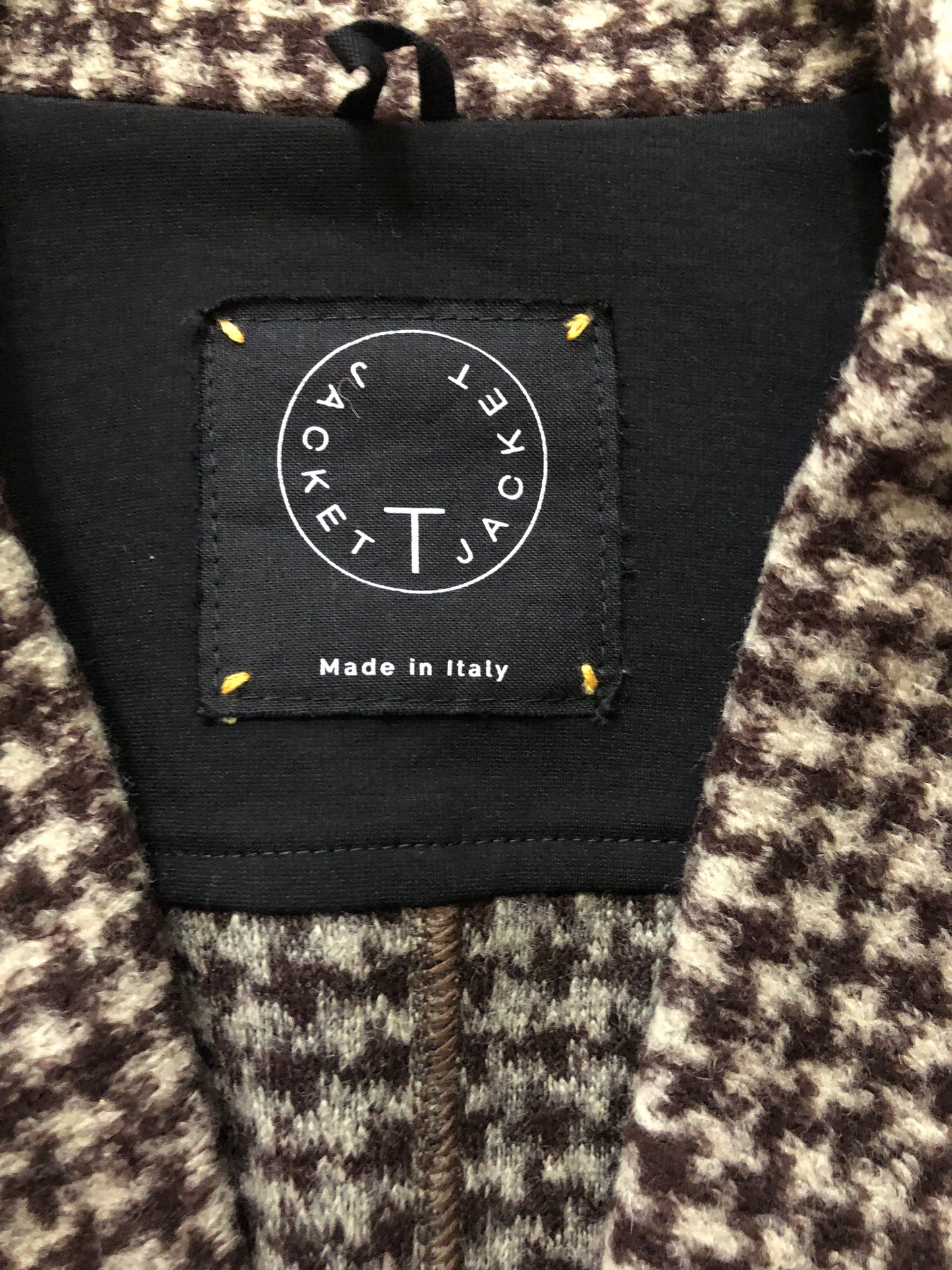 TONELLOトネッロT-JacketTジャケットSハウンドトゥース千鳥格子柄S