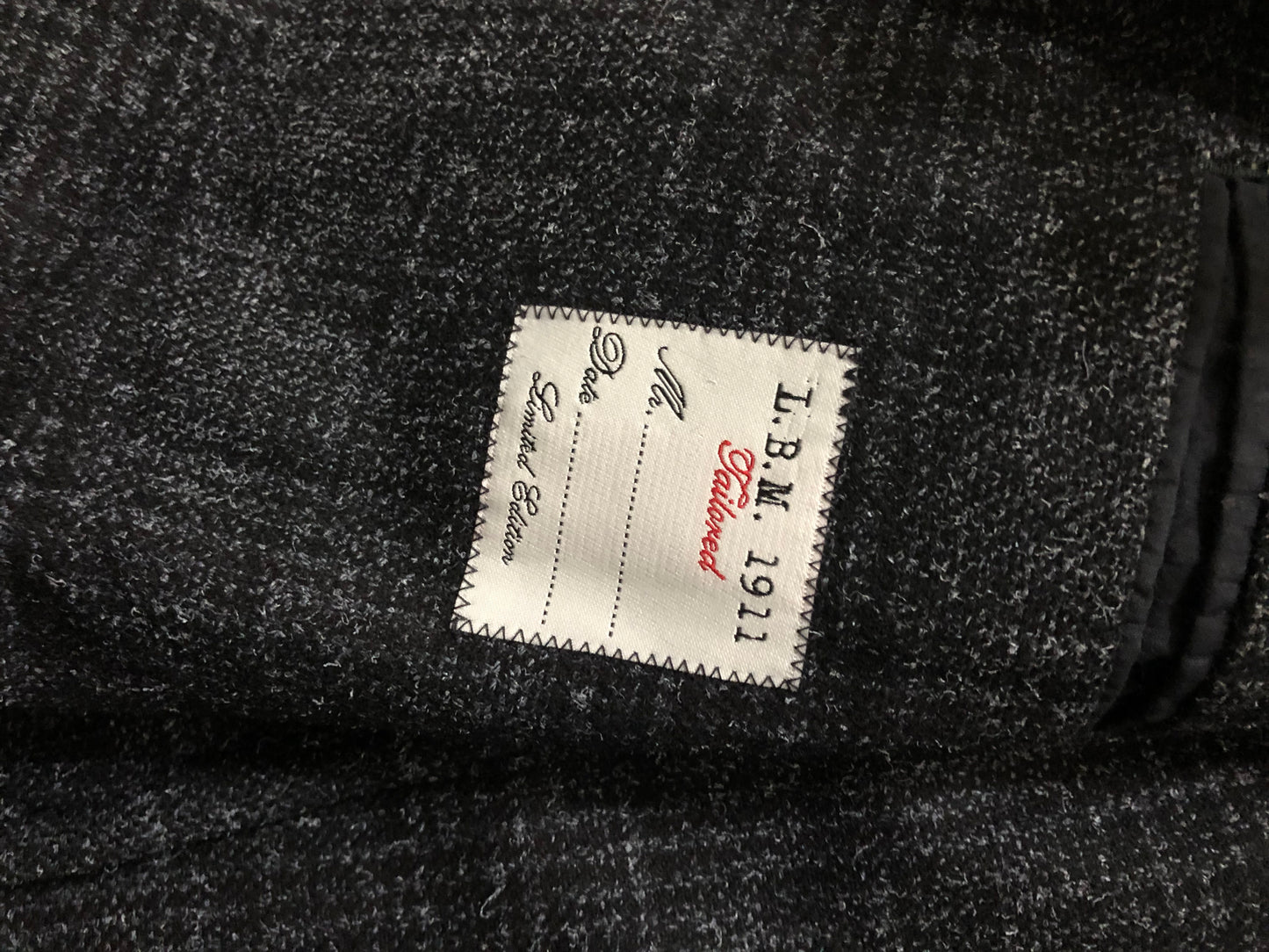 LBM1911ルビアムブラックグレンチェックジャケット48エルビーエム