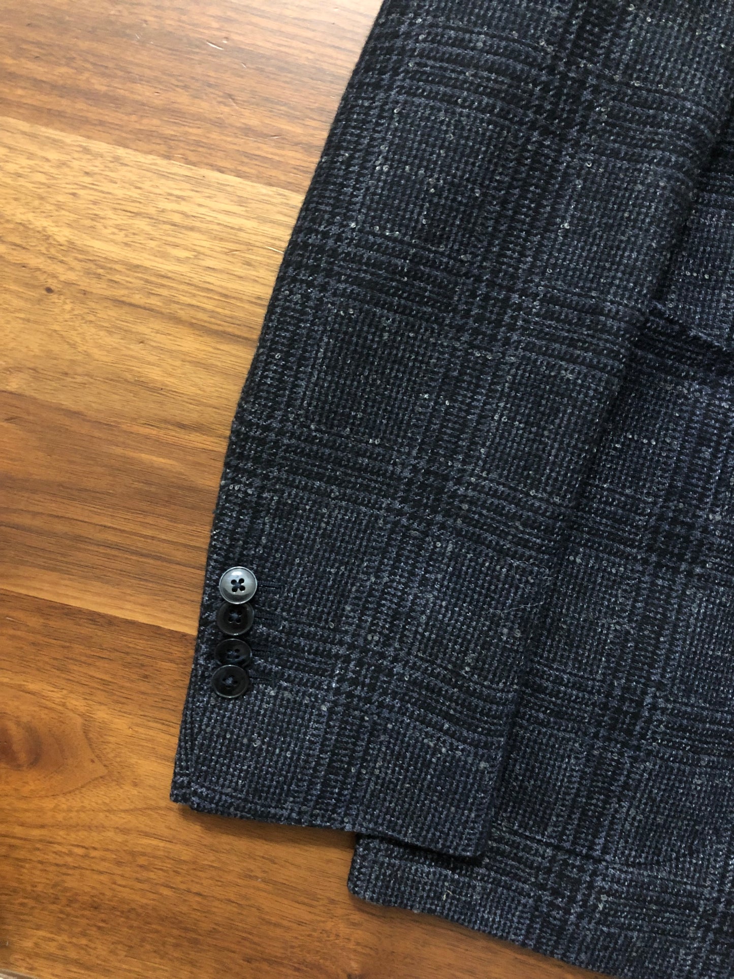 L.B.M1911エルビーエムネイビーグレンチェックジャケット48