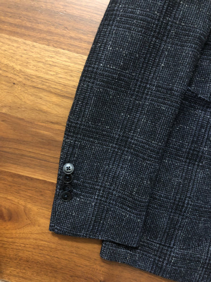 L.B.M1911エルビーエムネイビーグレンチェックジャケット48