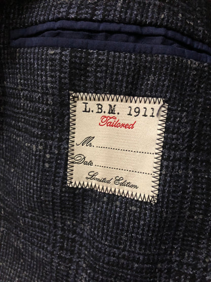 L.B.M1911エルビーエムネイビーグレンチェックジャケット48