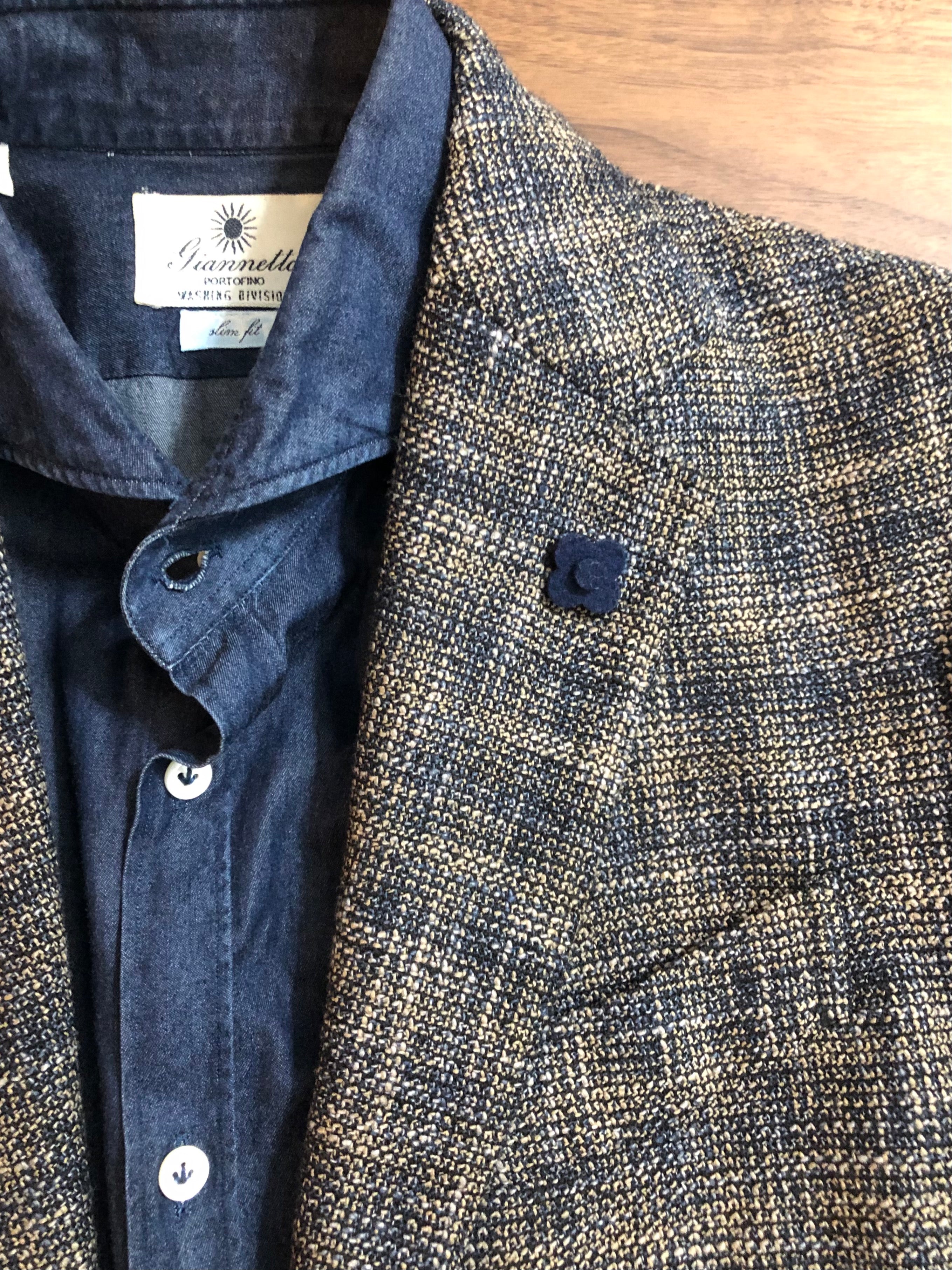 サイズ44ラルディーニ LARDINI チェックジャケット 44 - テーラード 